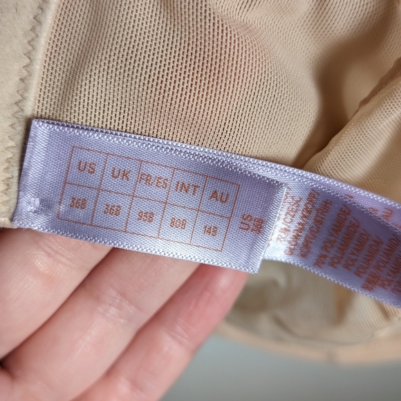 Savage X Fenty Mesh Strapless Bra Honey Nude - Picture 3 of 7